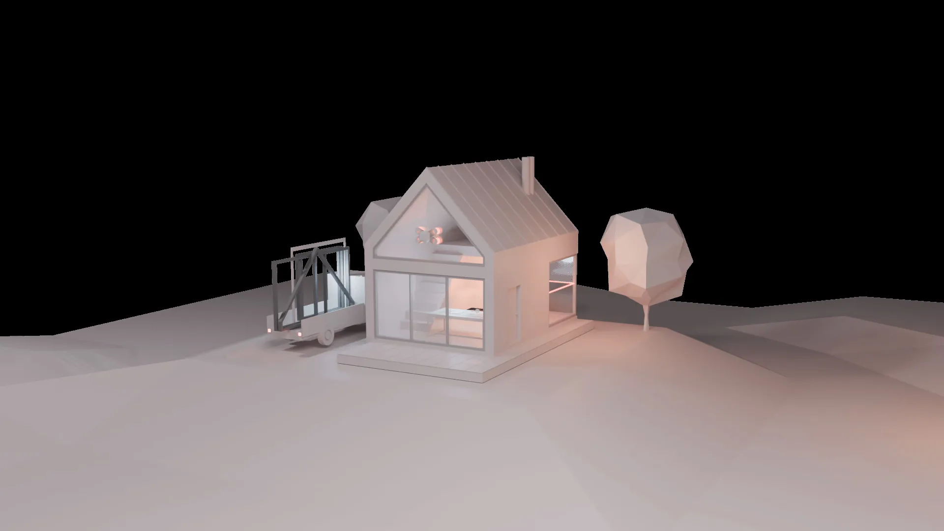 3D house - hover a zone for its calculators